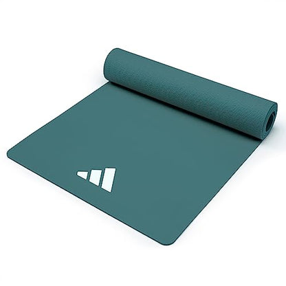 adidas Yoga Mat - Eco Friendly - Non Slip, Durable Textured Surface, 8mm - color: Raw Green