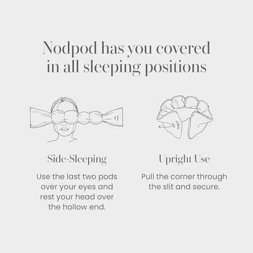 nodpod Mineralized Silk Gentle Pressure Sleep Mask, Weighted Eye Mask | Patented Light Blocking Design for Sleeping, Travel & Relaxation, Bead Filled, Machine Washable, BPA-Free, Willow - color: Willow Silk