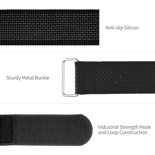 Bike Rack Straps, 4-Pack Trilancer Bike Wheel Stabilizer Strap 29.5''x1.5'' - color: Black, size: 29.5''(4 Pcs)