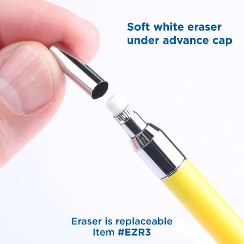 Alvin, Draft-Matic Mechanical Pencil, 0.3mm, Stainless Steel Drawing and Design Tool for Students and Professionals, Great for Drafting, Architecture, Engineering, and Art - color: Yellow