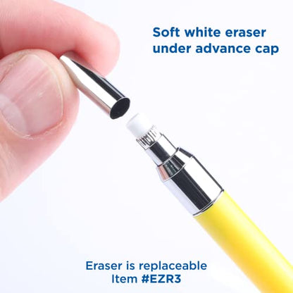 Alvin, Draft-Matic Mechanical Pencil, 0.3mm, Stainless Steel Drawing and Design Tool for Students and Professionals, Great for Drafting, Architecture, Engineering, and Art - color: Yellow