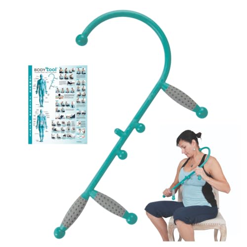 Body Tool Pressure Point Massage Stick - Muscle Hook for Back & Neck Pain