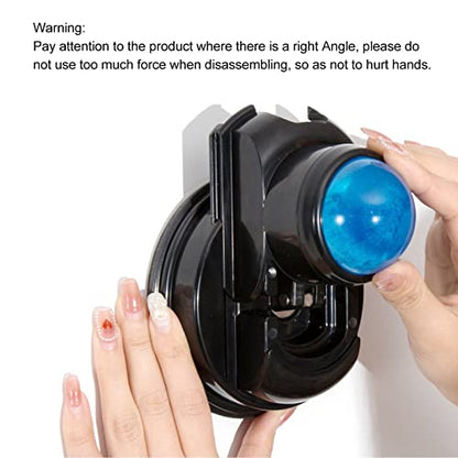 Dioche Wall Mounted Massage Ball Roller with Suction Cup, 360° Rotating Manual Muscle Massage Ball for Back, Neck, Shoulder & Full Body Relaxation and Muscle Relief