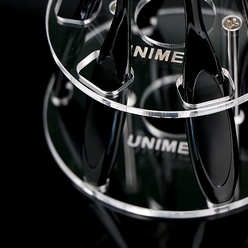 UNIMEIX 6 Pack Blending Brush for Card Making Crafting Ink Blender Brushes Set Tool Paper Background Brush Drawing - color: White, size: 6 Pack Brush with round holder