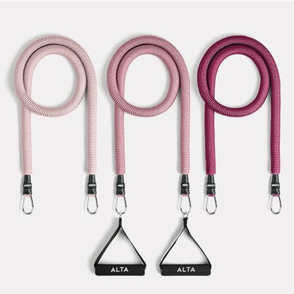 ALTA Resistance Tube Bands for Women, Full Kit Resistance Bands, Set of 3 - color: Burst, size: 3 Band Set