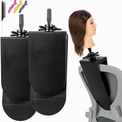 Mannequin Clamp Stand for Chair for Hairdresser Styling with Clamp stand (2 Pack) - color: 2 Pack
