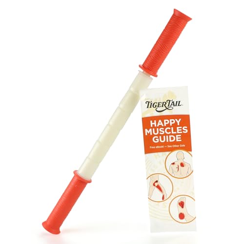 Tiger Tail The Stick - Bendy 15” Flexible Muscle Roller Stick for Myofascial Release & Trigger Points - Bendable Deep Tissue Massager for Legs, Back, Shoulders - Relieve Soreness & Improve Recovery - size: 15" Plus eBook Happy Muscles Guide