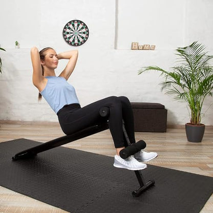 Febyyer Interlocking Soft Foam Floor Mat - 20 Tiles Protective Gym Flooring Set, Exercise Mats EVA Puzzle Rubber Tiles, Ground Surface Protection Workout Underlay Matting Sports Home Fitness Garage