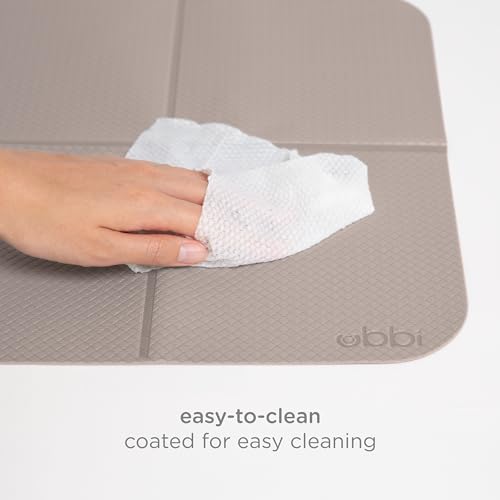 Ubbi On-the-Go Diaper Changing Baby Mat, Taupe - size: 16 x 21 Inch, style: Taupe Changing Mat