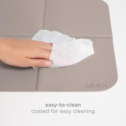 Ubbi On-the-Go Diaper Changing Baby Mat, Taupe - size: 16 x 21 Inch, style: Taupe Changing Mat