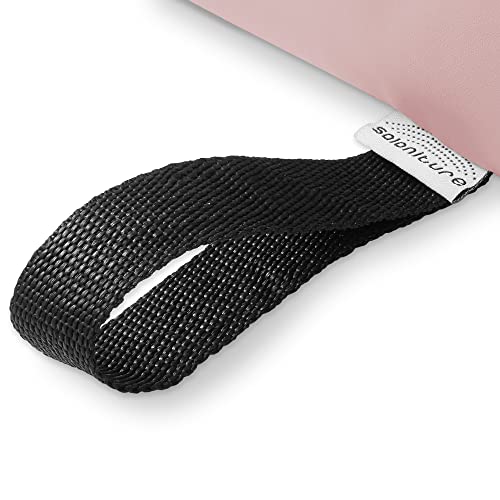 Saloniture Half Round Neck Massage Table Bolster Pillow Pad - 13 x 6 x 3 Inch - Pink - color: Pink