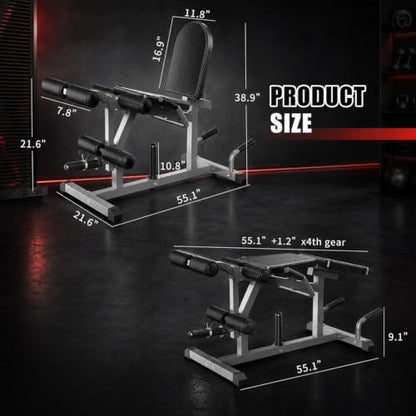 Z ZHICHI 2-in-1 Leg Curl/Extension Machine,Home Use,Burn quads/Calves Fast | 5s Quick Function Switch,7.9sqft Flexible Space Use,3 sets Quads+calves=burn,50×50×1.4mm Sq tube,Holds 660LBS rock solid