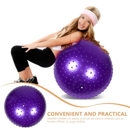 ibasenice Spiky Massage Ball 10-Inch PVC – Core Relief & Sensory Training for Stress Relief, Balance & Coordination at Home, Office, Studio – Kids & Adults