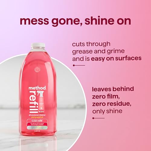 method All-Purpose Cleaner Refill, Pink Grapefruit, 68 fl oz - size: 68 Fl Oz (Pack of 1), style: All Purpose Cleaner Spray