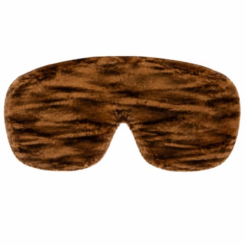 Handmade Opulence Yoga Eye Pillow - Weighted Flaxseed Fill, Lavender Aromatherapy, Satin & Velvet, Adjustable Strap - Ideal for Meditation & Restful Sleep - Mocha - TEMFL-MO - color: Mocha