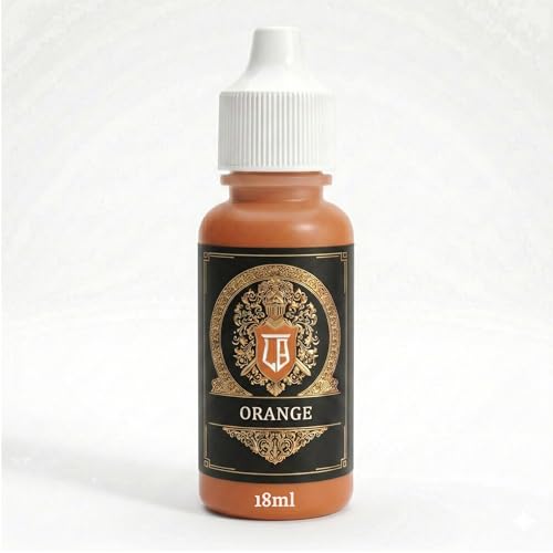 Ludus Bellum Miniature Paint Orange Color 18ml Dropper Bottle, Professional Acrylic Paint for Miniatures & Models, Provides Quality Acrylic Tones and Shades for Warhammer 40K D&D Figures - color: Orange