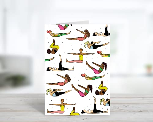 Pilates Birthday Card, Pilates Gift, Gym Pilates Yoga Fitness | Pilates Inspiration - style: Pilates1