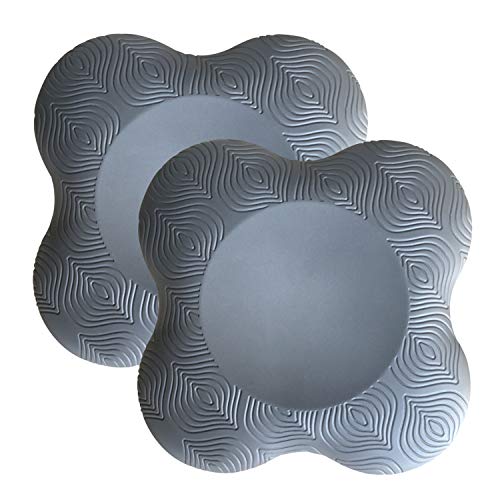 Yoga Knee Pad Cushion Extra Thick for Knees Elbows Wrist Hands Head Foam Yoga Pilates Work Out Kneeling pad - color: Grey