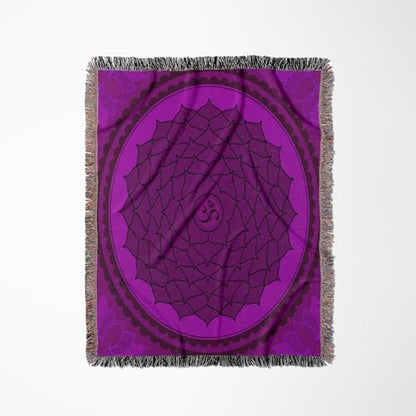 3dRose Seventh Chakra. Woven Blanket