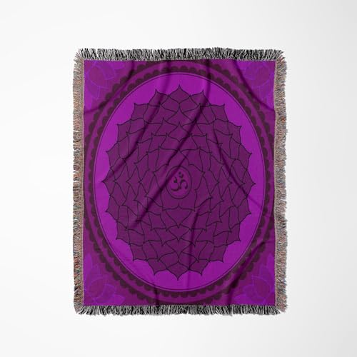 3dRose Seventh Chakra. Woven Blanket