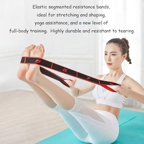 Fitness Resistance Band for Stretching and Yoga,Number Resistance Band,Fitness Resistance Bands with Numbers,Fitness Resistance Bands Numbered,Divided Into Different Tiers/Levels. - color: Purple