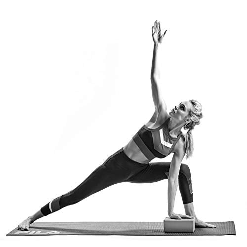 FILA Accessories Yoga Block - EVA Foam Blocks for Support, Balance & Stability | Yoga, Pilates, Barre, Stretching, Meditation
