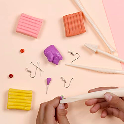Incraftables Polymer Clay Kit – 24-Color Non-Toxic Oven-Bake Clay Set with Tools, Cutters, Molds, Jump Rings & Keychain Rings for Jewelry, Miniatures & Sculpting - size: Small