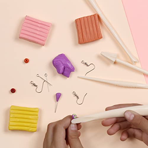 Incraftables Polymer Clay Kit – 24-Color Non-Toxic Oven-Bake Clay Set with Tools, Cutters, Molds, Jump Rings & Keychain Rings for Jewelry, Miniatures & Sculpting (Pack of 2) - size: Small (Pack of 2)