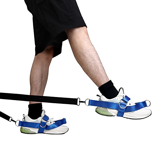 2-Pack Foot Strap for Cable Machine Fitness Attachment Shoe Workout Straps - color: Blue 2 Pack