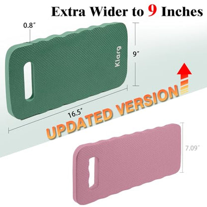New Upgrade Garden Kneeling Pad 3 PCS, Extra Wider to 9 Inches, Thick Foam Kneeling Pad, Waterproof Knee Mat for Gardening, Cleaning, Yoga, and Auto Repair.16.5" x 9" x 0.8"
