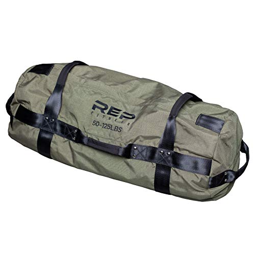 REP Fitness Adjustable Sandbag 1000D Cordura 5-200 Lbs 7 Reinforced Handles Water-Resistant Quick-Dry Small XL Functional Strongman Training Workout Cross-Fit Weighted Bag Exercise Gym Heavy - color: Large-ArmyGreen