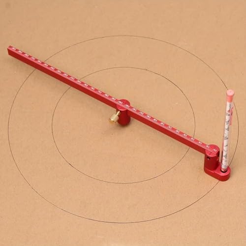 550mm Woodworking Scribing Compass,Adjustable Large Size Circle Drawing Tool, Precision Marking Ruler, Durable Hand Tool for Woodworking Layout and Crafting, (Red) - style: 550mm-Woodworking Compass Scriber