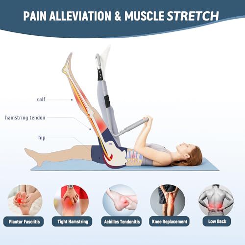Hamstring Stretcher for Knee Extension & Pain Relief, Adjustable Low Back, Calf, Leg & Hip Stretching Device for Flexibility, ACL Surgery Recovery Physical Therapy Equipment - Upgraded 2025 - style: Upgraded 2.0