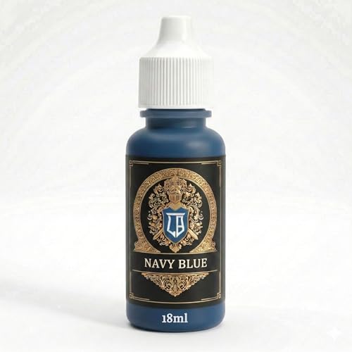 Ludus Bellum Miniature Paint Navy Blue Color 18ml Dropper Bottle, Professional Acrylic Paint for Miniatures & Models, Provides Quality Acrylic Tones and Shades for Warhammer 40K D&D Figures - color: Navy Blue