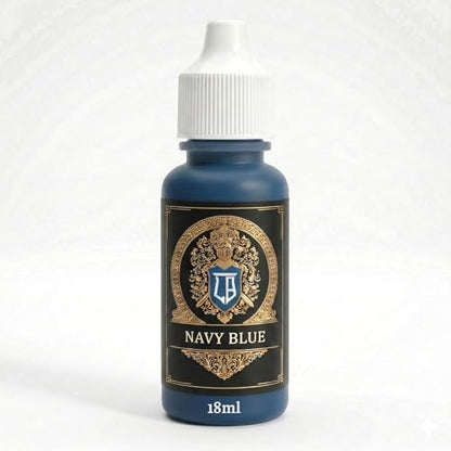 Ludus Bellum Miniature Paint Navy Blue Color 18ml Dropper Bottle, Professional Acrylic Paint for Miniatures & Models, Provides Quality Acrylic Tones and Shades for Warhammer 40K D&D Figures - color: Navy Blue