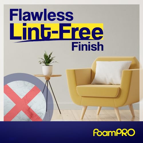 FoamPRO 29 Foam Paint Roller, 9" x 1/4" - Smooth Surface Foam Roller for Doors, Cabinets, & Metal - High Density Foam for Oil & Water-Based Paints - Streak-Free, Lint-Free Results - 1 Piece - size: 9" x 1/4", style: Smooth Finish