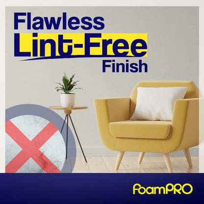 FoamPRO 29 Foam Paint Roller, 9" x 1/4" - Smooth Surface Foam Roller for Doors, Cabinets, & Metal - High Density Foam for Oil & Water-Based Paints - Streak-Free, Lint-Free Results - 1 Piece - size: 9" x 1/4", style: Smooth Finish