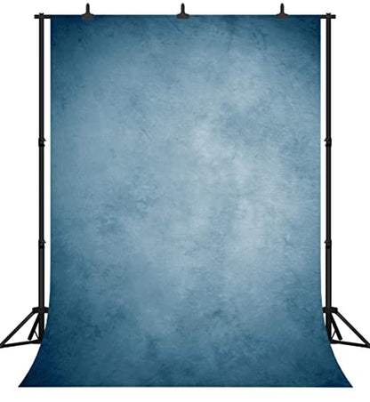 5X7FT Retro Blue Art Portrait Backdrop Seamless Vinyl Photography Photo Background Studio Prop PGT525A
