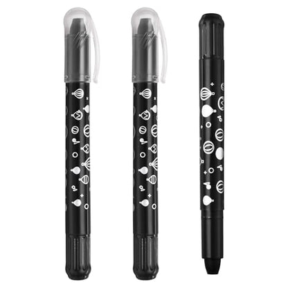 PATIKIL Gel Crayons, 3PCS Watercolor Crayons Silky Water Soluble Twist Bulk for Artists Coloring Drawing Painting, Black Crayon - color: Black