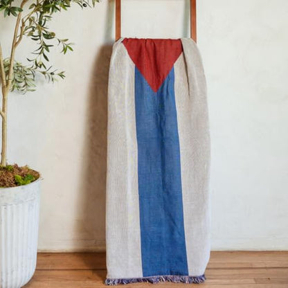 Cuba Flag Woven Throw Blanket – Woven Not Printed – 50x70 Cuban Blanket for Couch, Bed or Wall – Made for Cubans Living Abroad - color: Cuba
