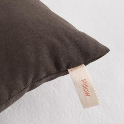 NTBAY Toddler Pillows, Set of 2, 13"x18", Dark Brown - color: Dark Brown, size: 13"x18"