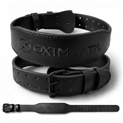 Weight Lifting Belt for Squat Deadlift Powerlifting Gym - color: Black/Black, size: Medium
