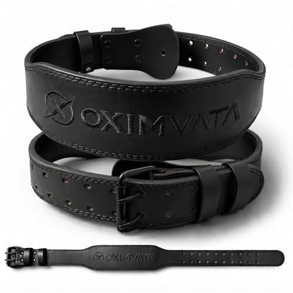 Weight Lifting Belt for Squat Deadlift Powerlifting Gym - color: Black/Black, size: Small