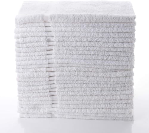SIMPLI-MAGIC Cotton Hand Towels 16"x27" – Soft Towels for Bathroom, Kitchen, Salon & Gym (White), 12 Count (Pack of 12) - color: White, size: 16 in x 27 in (Pack of 12)