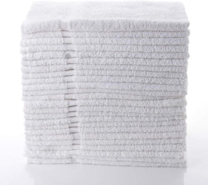 SIMPLI-MAGIC Cotton Hand Towels 16"x27" – Soft Towels for Bathroom, Kitchen, Salon & Gym (White), 12 Count (Pack of 12) - color: White, size: 16 in x 27 in (Pack of 12)