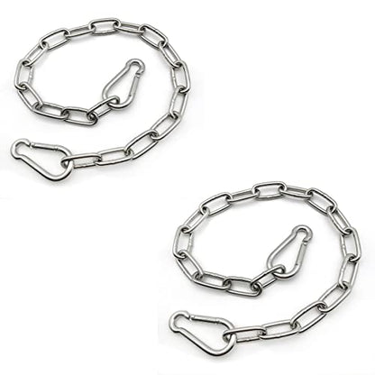 Heavy Duty Stainless Steel Chain 550LB Capacity for Punching Bags Hanging Chair Hammocks Swing Trapeze Yoga - size: 4MM-2 PCS