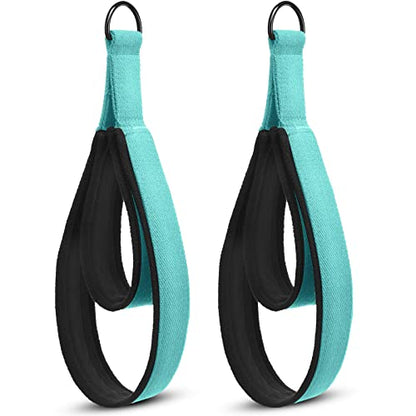 2 Pcs Pilates Straps, Double Loop D-ring Straps for Reformer Pilates