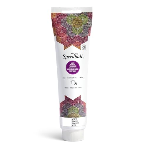Speedball 003576 Fabric Block Printing Ink - color: White, size: 5.1 fl oz