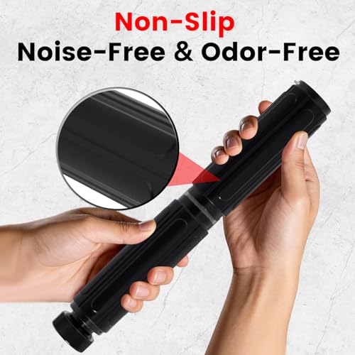 LIZAAL Forearm Strengthener, Adjustable All-Metal Grip Strength Trainer, Wrist Roller & Forearm Exerciser with Silicone Grip, Portable Forearm Strength Trainer for Hand, Wrist & Forearm Workout