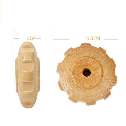 Curved Wood Therapy Massage Roller Tools,Lymphatic Drainage, Cellulite Massage Wooden Muscle Roller Stick for Waist and Thigh, Stomach Rolling guasha Massager Tool for Fascia,Relief, Body Shaping